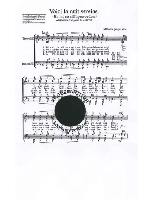 Voici la nuit sereine